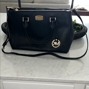 Michael Kors Black Leather Handbag